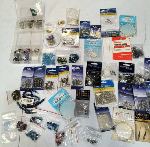 Large Assortment Of Jewelry Making Supplies / metal Bead For Jewelry 'A' Lot