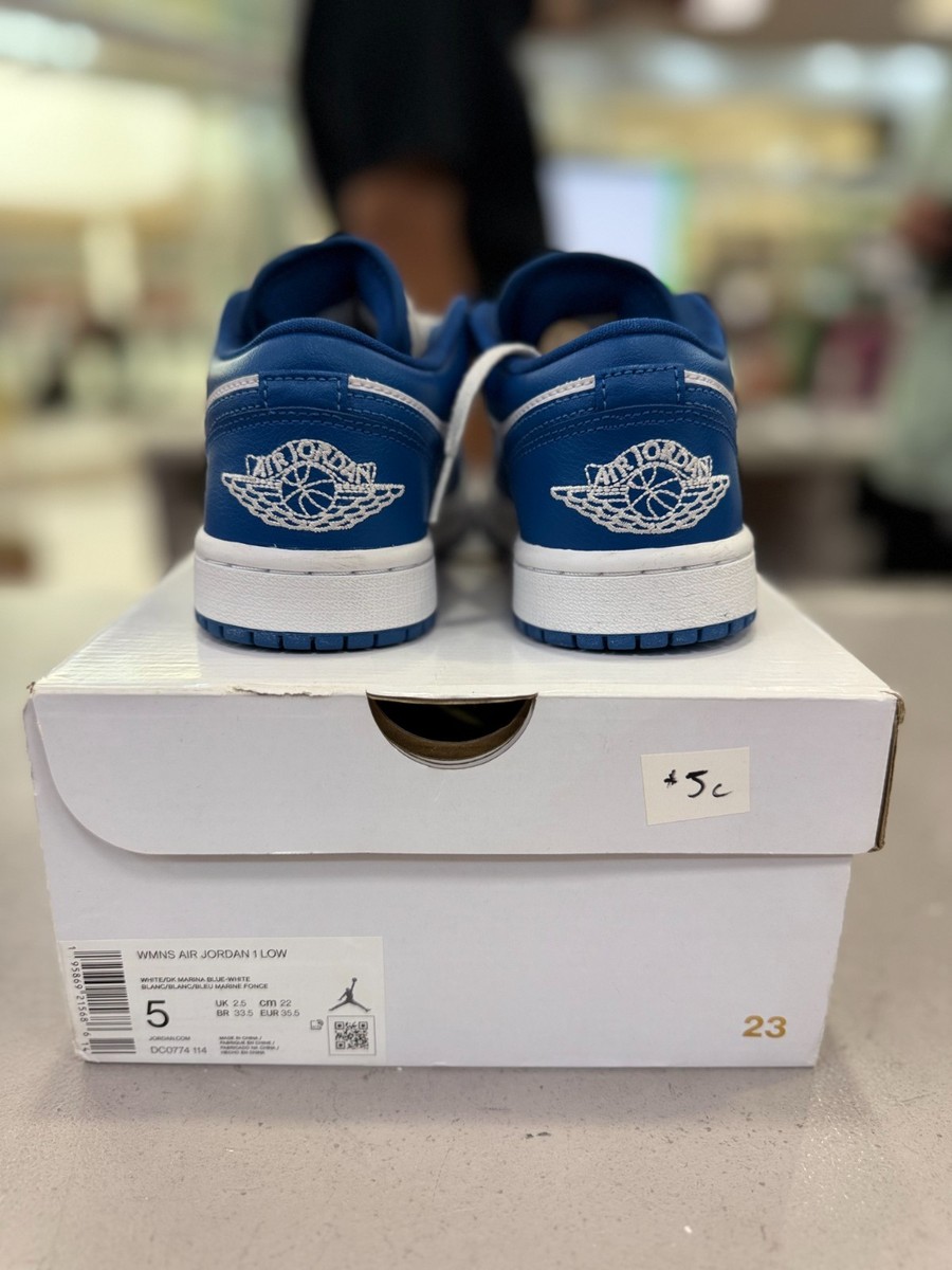 ◆男女共用◆(W)NIKE AIR JORDAN 1 LOW MARINA BLUE◆送料無料◆ Size 5 - Air Jordan 1 Low Marina Blue W for sale online | eBay