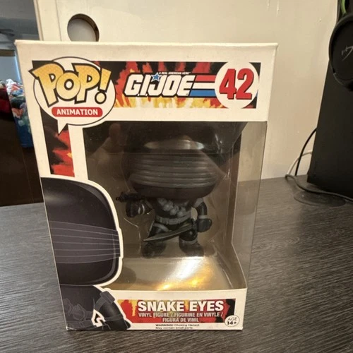 Funko Pop! Vinyl G.I. Joe Snake Eyes 42 Animation Collection Black Vinyl Figure
