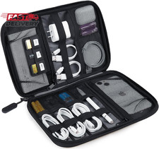 BAGSMART Large Electronics Travel Organizer Case, Tech Accessories Cord Storage