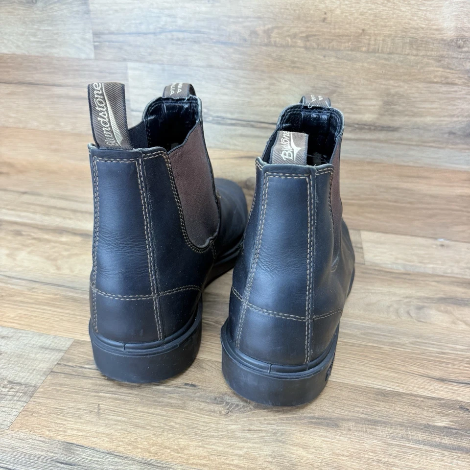 Bota de Vestir Blundstone SPS Hombres Talla 13 Cuero Marrón Chelsea Negro Bota Nogal Foto 3 de 4