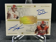 2023 Flawless Dual Autographs Bryan Bresee Myles Murphy /10 Clemson Tigers Auto!