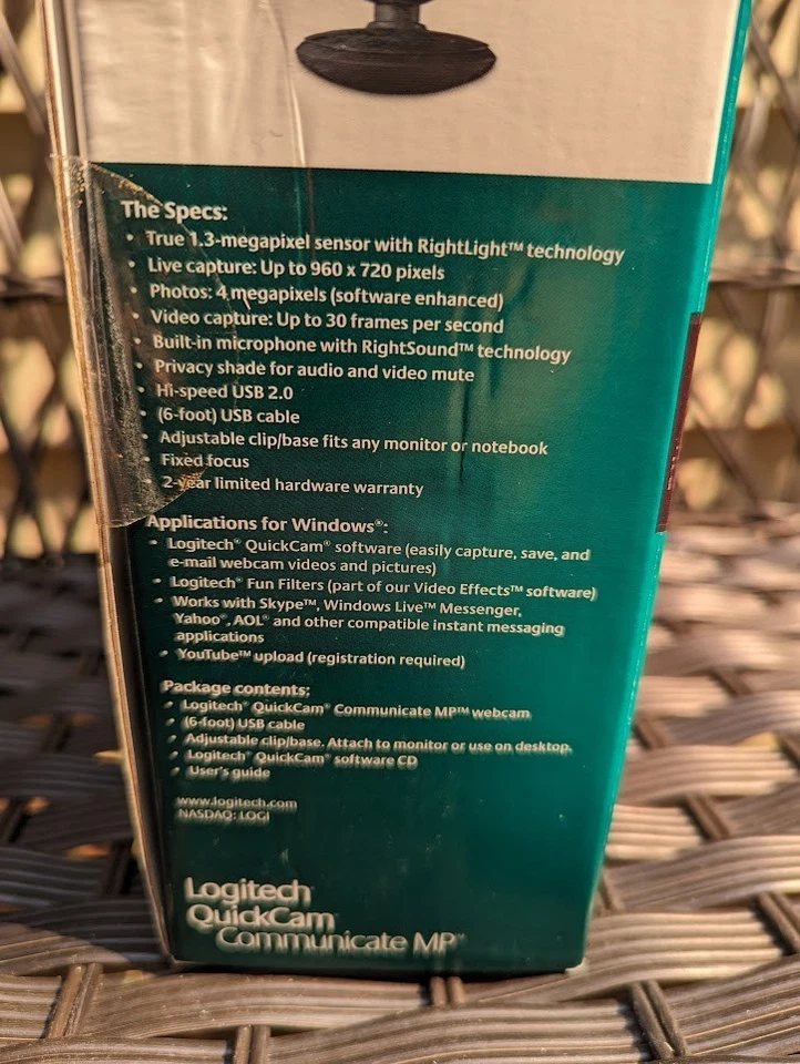 Logitech QuickCam Communicate MP (S 5500) Web Cam Brand New Sealed - Image 4 of 4