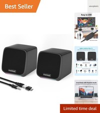 Computer Speakers,Computer Speakers for Desktop PC,Desktop Speakers,Small Com...