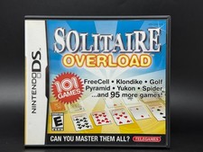 Solitaire Overload Nintendo DS CASE MANUAL ONLY - NO GAME