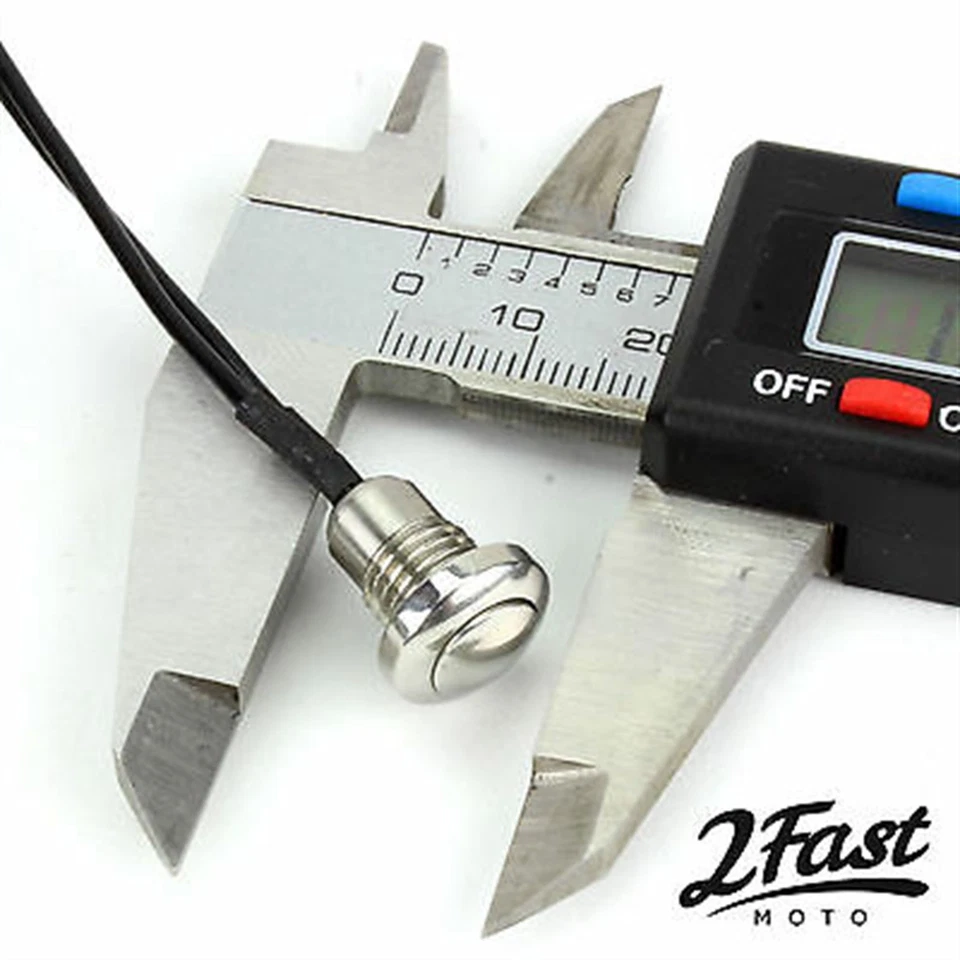 Interruptor de arranque/muerta micro pulsador cromado 2106-0011 / 370314 / 493224  Foto 3 de 4