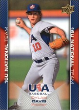 2009-10  USA Baseball #USA46 Dylan Davis - BB