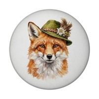 Fuchs Mit AlpenläNdischem Trachtenhut Magnet