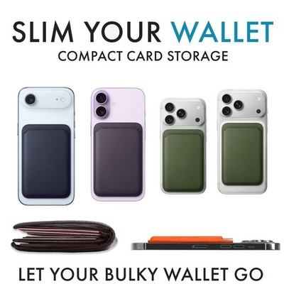 Leather Magnetic Wallet Card Holder For iPhone 17 16 15 14 13 12 Pro Max Plus