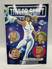 FEMALE FORCE TAYLOR SWIFT #1 DAZZLER VARIANT TRAVIS KELCE 2023 COMIC BOOK NM