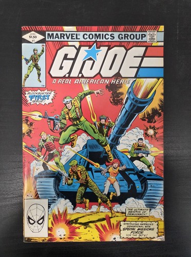 G.I. Joe A Real American Hero #1 Marvel Comics Bronze Age 1982 High Grade Sharp
