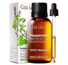 Gya Labs Peppermint Essential Oil for Diffuser, Body / 100 Pure / 30mL 1.02floz