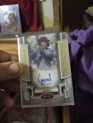 2024 TOPPS TIER ONE CURTIS MEAD RC BREAKOUT AUTO /249 #BOA-CME TAMPA BAY RAYS