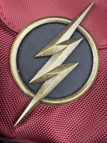 DC COMICS THE FLASH LOGO Tech BACKPACK BOOKBAG PADDED LAPTOP Water POCKETs NWT - Picture 5 of 24