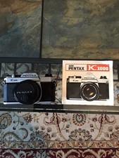 Pentax Asahi K1000 fotocamera reflex pellicola con obiettivo 50 mm 1:2 e manuale made in Japan
