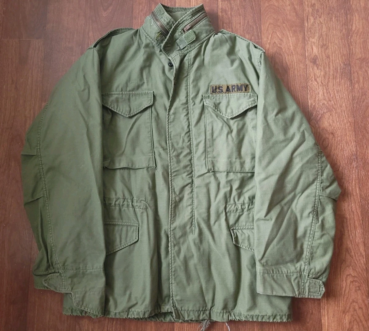 Vintage 80s M65 Jacket Army Coat Mens M Field Cold War Parka OG