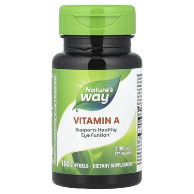 Nature's Way Vitamin A, High Potency, Supports Healthy Eye Function*, 3,000 mcg