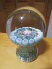 Vtg  Murano Mushroom  Pedestal Multi-Color Millefiori 5” Paperweight 2.3 pounds