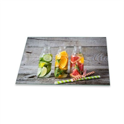 Herdabdeckplatte Ceran 1 Teilig 80x52 Essen Bunt Abdeckung Glas Spritzschutz