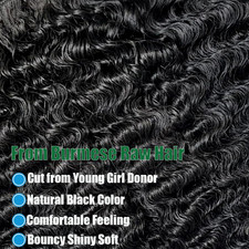 Burmese Curly Bundles Human Hair 12 14 16 Inches 100 Unprocessed Quick Weave...