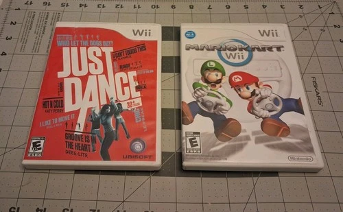 Wii Just Dance And Wii Super Mariokart 2 Pack  W Extras