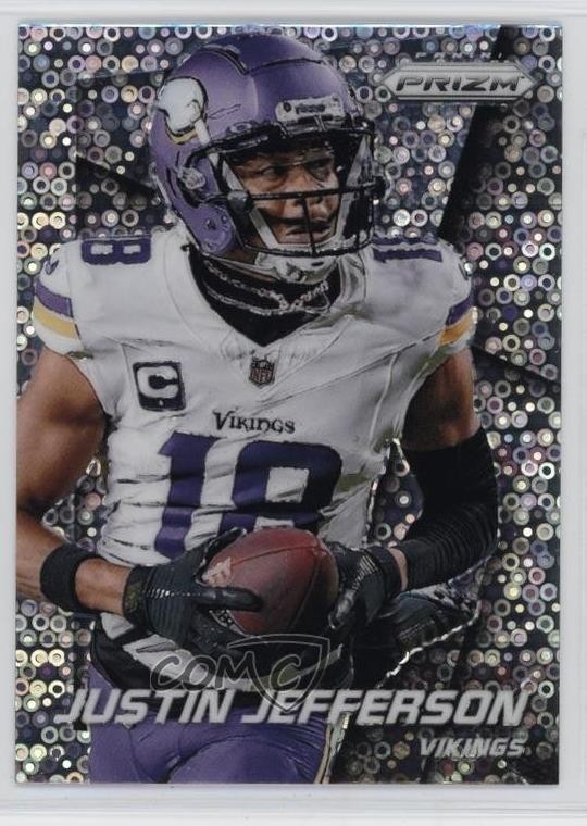 2024 Panini Prizm Prizm Flashback No Huddle Prizm Justin Jefferson #7 1m1f