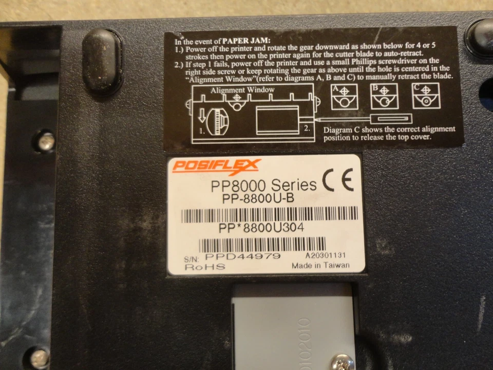 POSIFLEX PP8000 Pos Thermal Empfang Drucker USB & RS-232 Serie - Bild 2 von 3