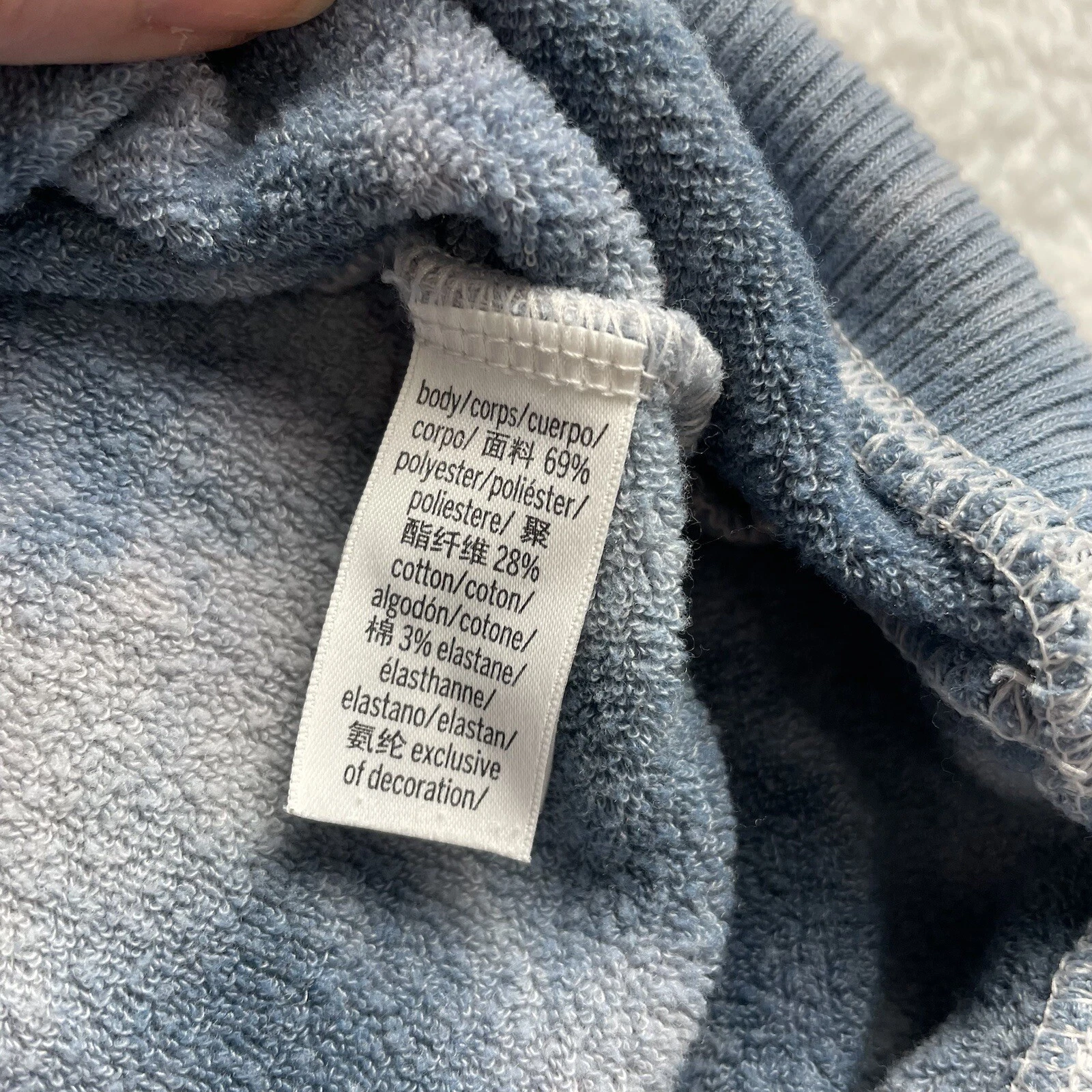 UNDERCOVER Felpa con cappuccio Victoria's Secret blu grigio tinta unita taglia S