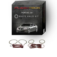 Kit de anillo de halo de faros LED ojo de ángel blanco para faros Pontiac G8 2008-2009