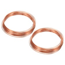 Half Hard Copper Wire, 2Pcs 20Gauge/0.8mm Diameter 7m/22.96ft Craft Wire