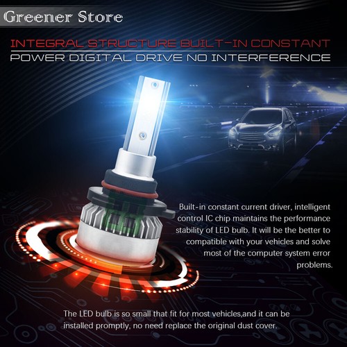 9005 HB3 110W 26000LM Car LED Headlight Bulbs Kit Super Bright Xenon White 6000K - Picture 5 of 12