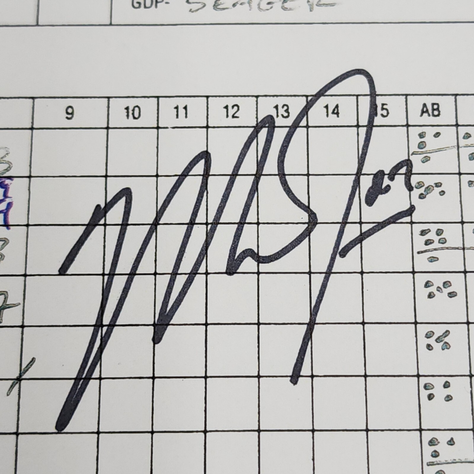 Mike Trout's Cycle Game Signed Autographed Lineup Card 5/21/13 V Mariners PSA view 2