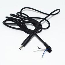 10pc 1.8M/6FT Dell 4.5x3.0mm DC Tip Connector with Power Cord Wire Black for DIY