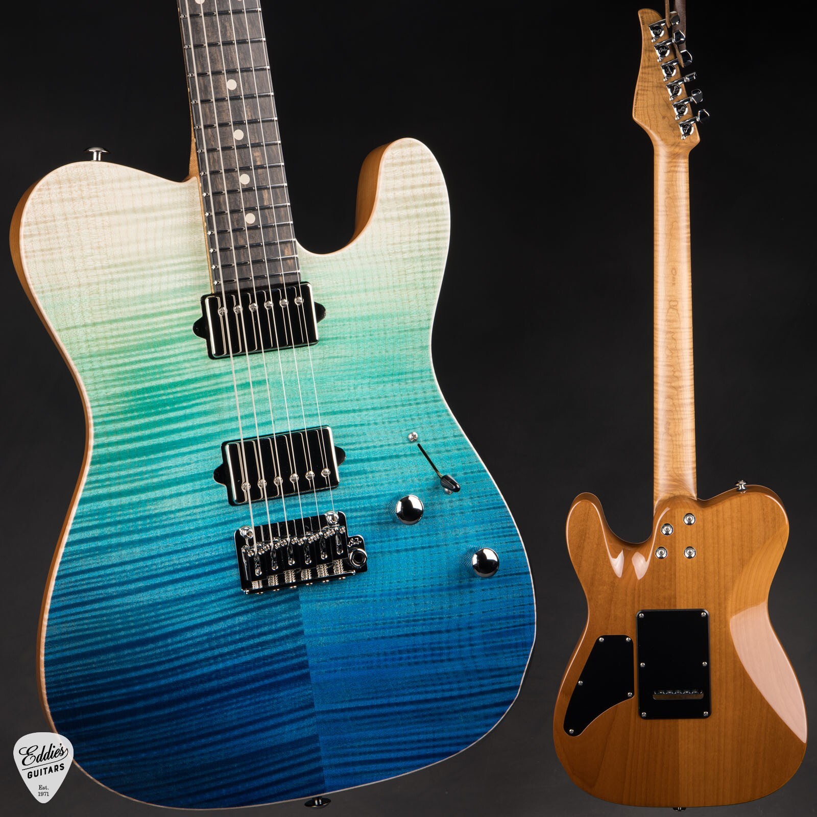 Suhr Modern T Roasted - Aqua Blue Gradient #85998