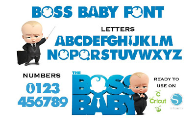 Download Boss Baby Real Font Boss Baby Alphabet Svg Walt Disney Font Boss Baby Letters Ebay