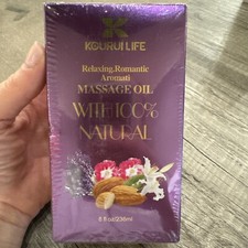 Lavender Massage Oil 8 Fl Oz Aromatherapy Natural Relaxation for Mind and Body