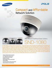 Samsung SND-1080 VGA Network Varifocal Dome Security Camera NTSC - NEW IN BOX