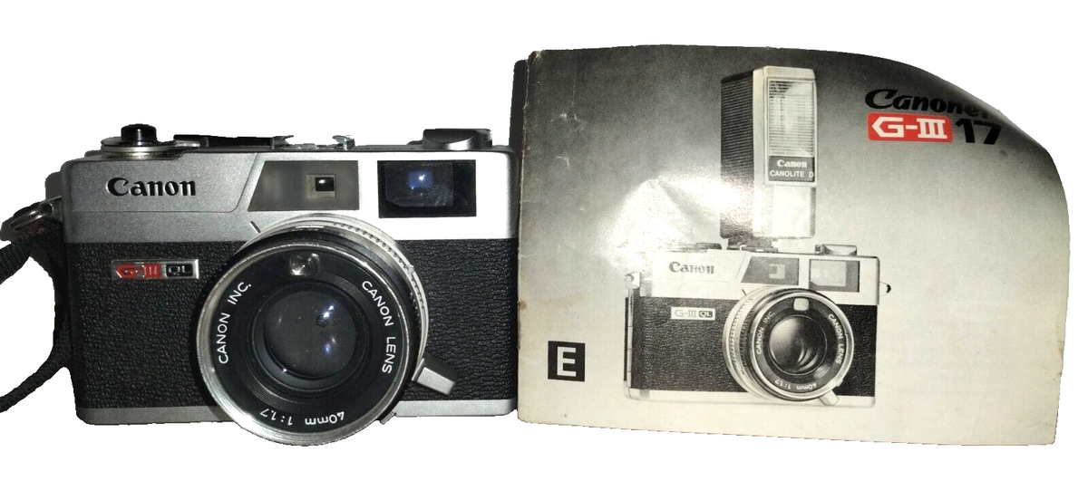 Canon Canonet QL17 GIII 35mm Film Rangefinder Camera w/40mm 1:1.7