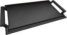 Cast Iron Griddle Pan for Electric & Induction Stove, 16.7 x 9.1 Inch