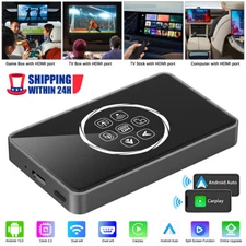 Wired to Wireless Carplay Adapter Car TV Mate HDMI Out Screen Cast Plug & Play/