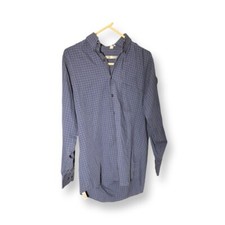 GEOFFREY BEENE MEN'S BLUE LONG SLEEVED DRESS SHIRT SIZE 15 1/2 34/35 TALL