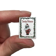 SANTA MOUSE 1:12 Scale Miniature Readable Illustrated Book