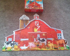 melissa and doug farm friends floor puzzle