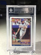 1991 Topps Desert Shield Dave Magadan #480 - BGS 8.5 - New York Mets