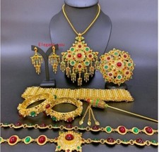 1SET Thai Traditiona Vintage Gem Jewelry Costume Wedding Bridal Gifts For Dress