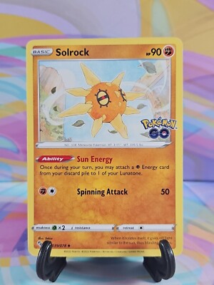 Pokemon TCG Pokemon Go Card | Solrock 039/078 Uncommon