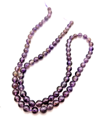 Purple Amethyst Bead Strand, ~15 inches, 4mm Beads