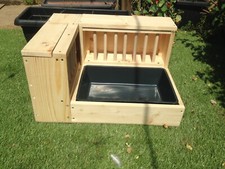 L Rabbit Litter Tray with Hayrack feeder