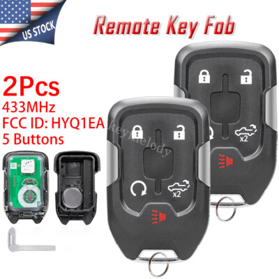 New O.E.M GMC Serra 2019-2020 Remote Key Fob Uncut Blade FCC-HYQ1EA PN - Foto 10