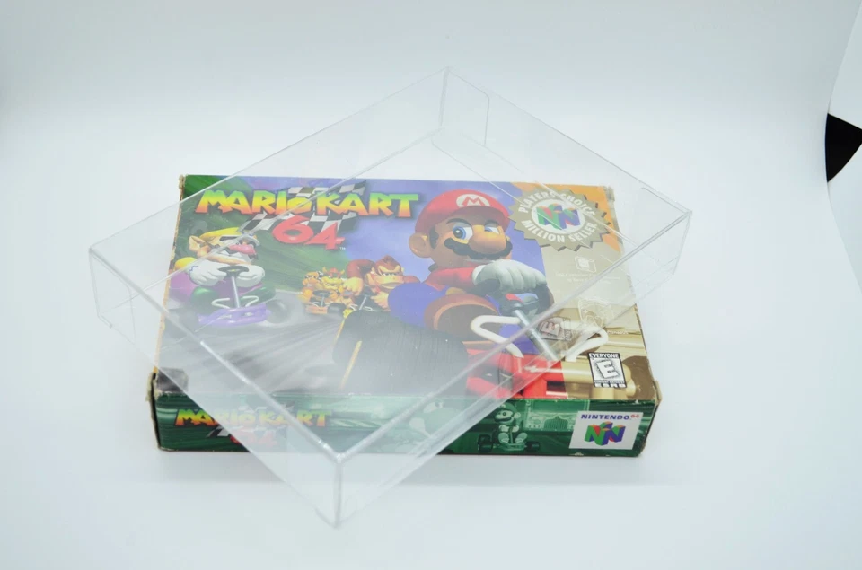 10 пластиковых прозрачных защитных чехлов футляры рукава дисплей для Super Nintendo SNES N64 64 - Изображение 2 из 4